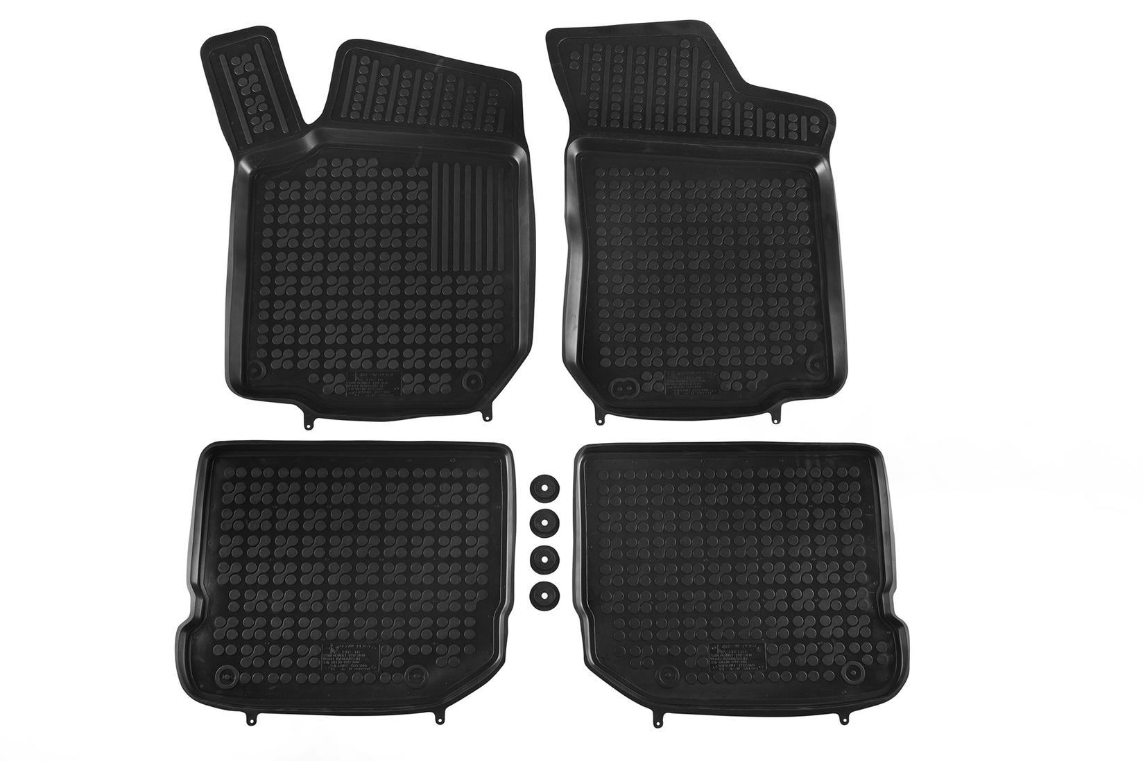 REZAW-PLAST Гумени патосници за VW Golf IV, Bora Beetle Seat Toledo Leon Skoda Octavia седан караван 4 дела