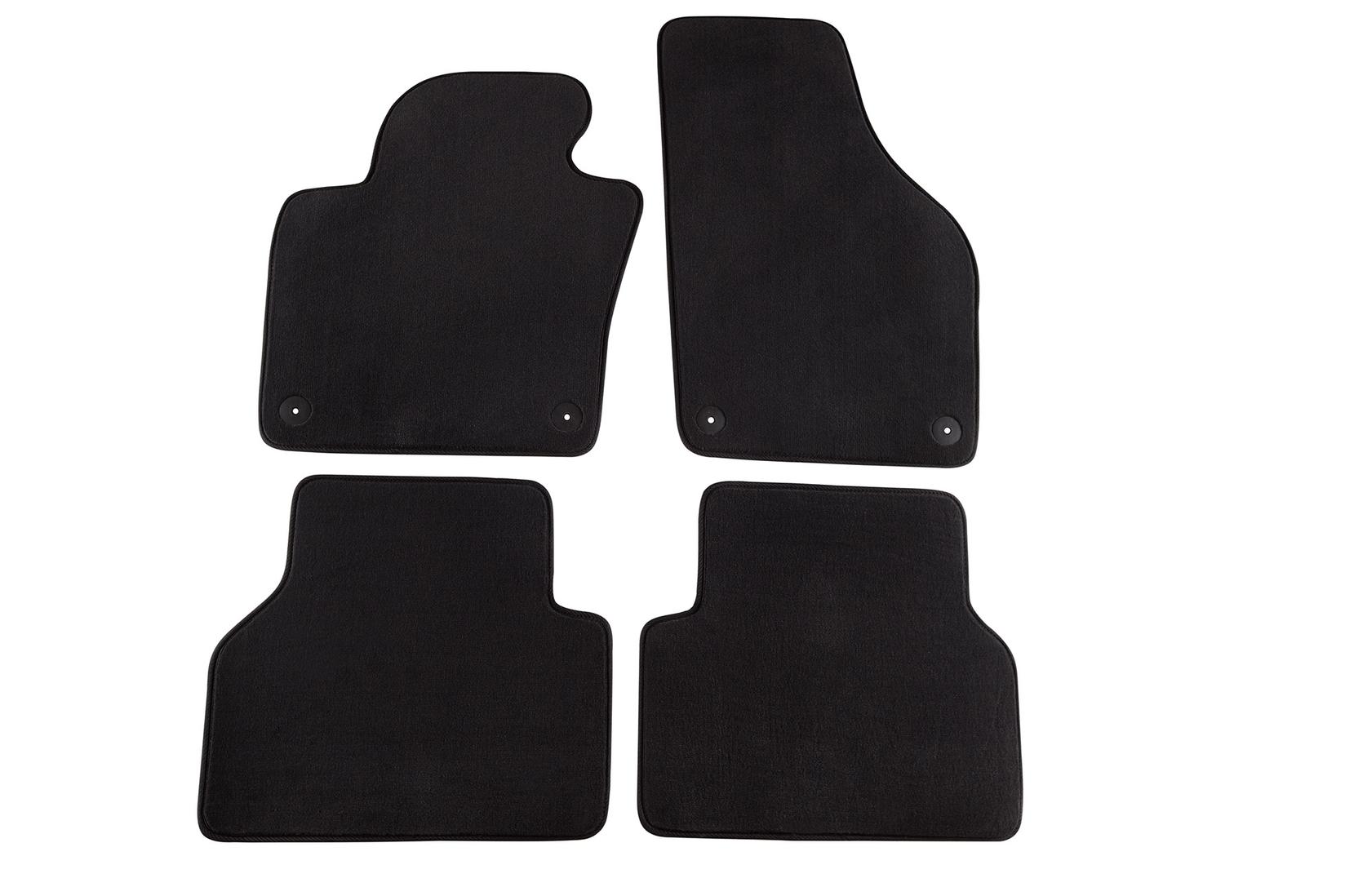 PETEX Платнени патосници за VW Tiguan 10/2007-2016 4 делови црни (B014) Style материјал