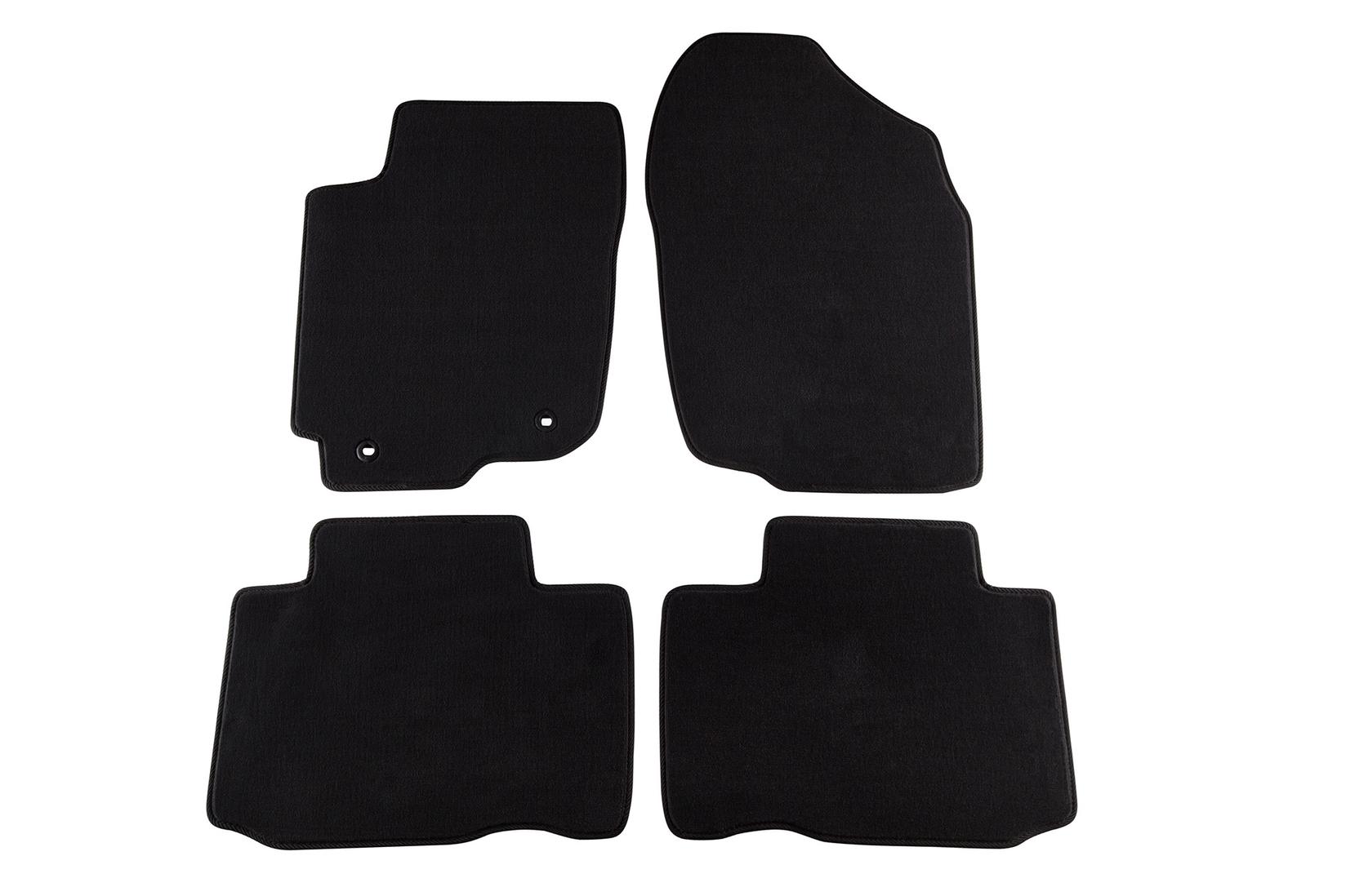 PETEX Платнени патосници за Toyota Rav 4 2013 => 4 делови црни (B252) Style материјал