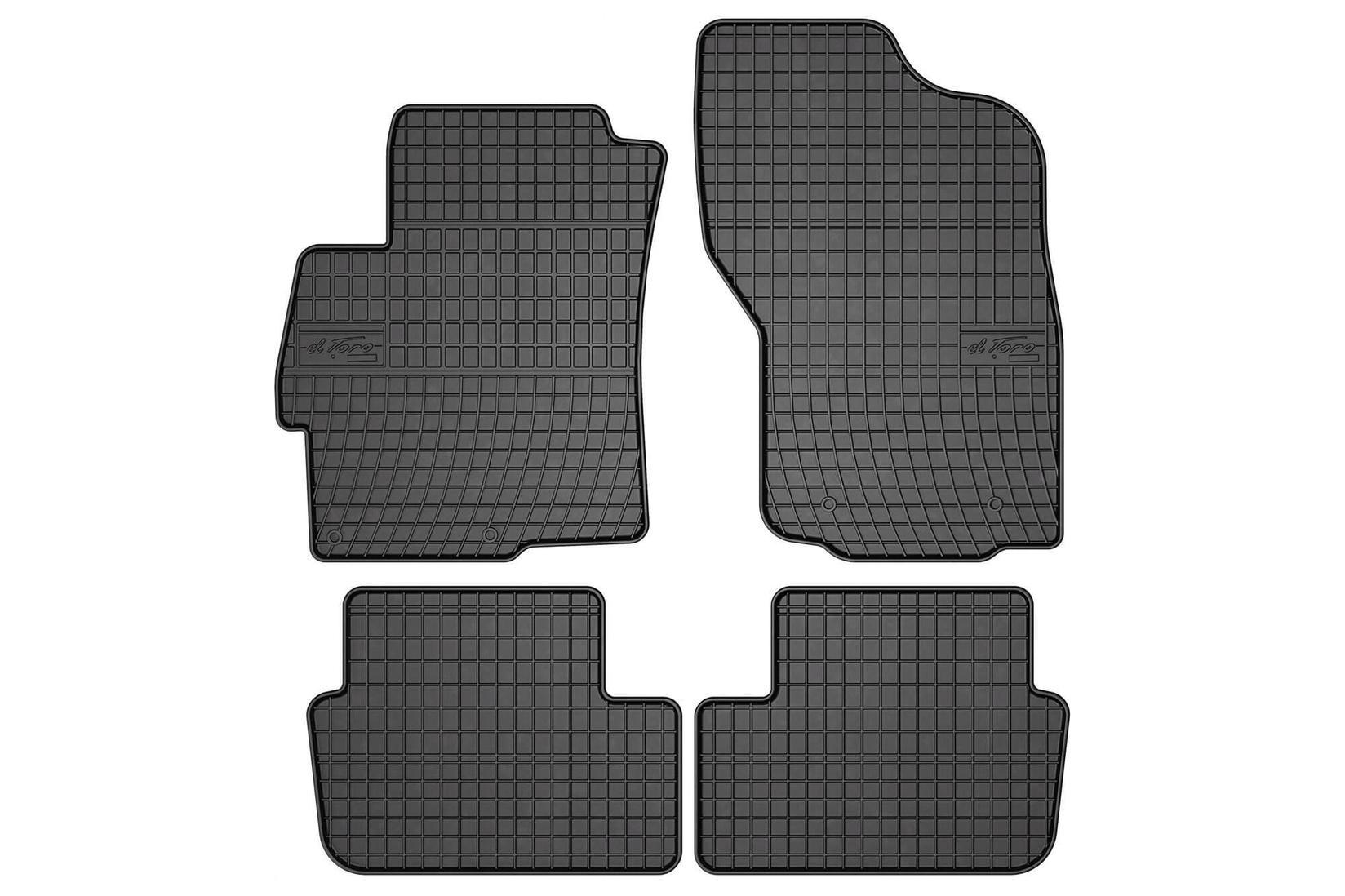 FROGUM Гумени патосници за Mitsubishi Lancer 2007-2017, 4 дела, црни