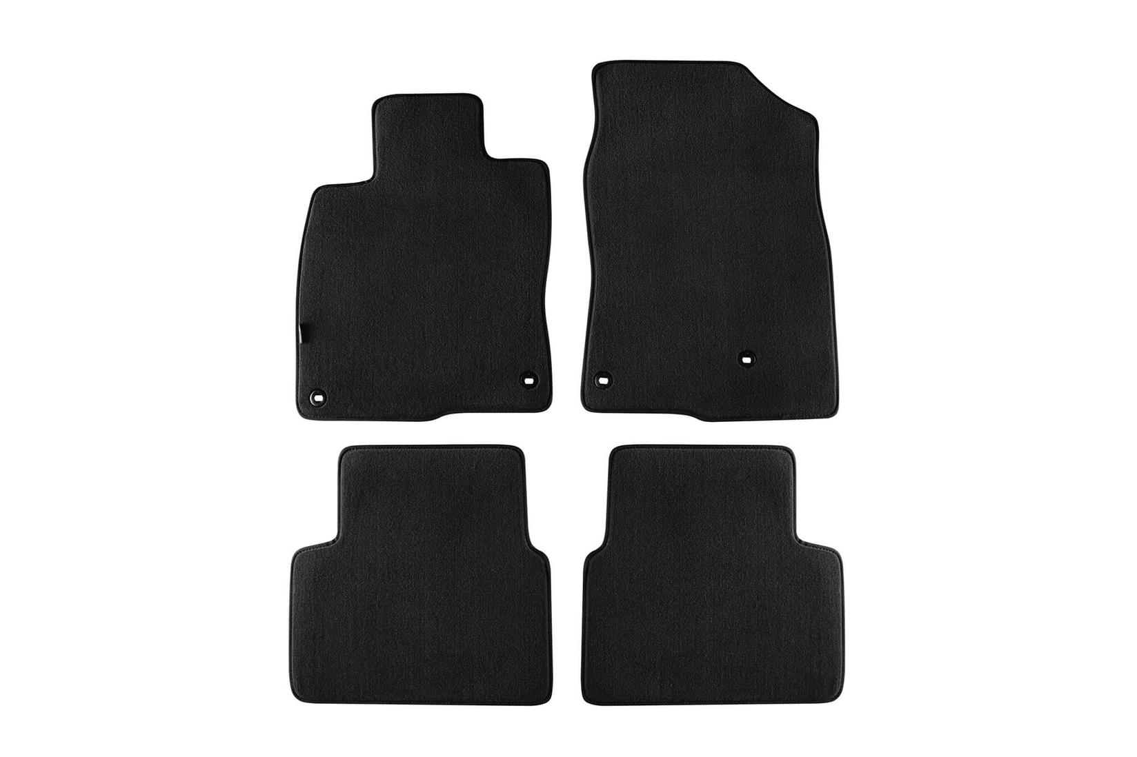 PETEX Платнени патосници за Honda Civic хечбек,седан,караван,Type R после 2017 година, 4 дела, црни, STYLE материјал