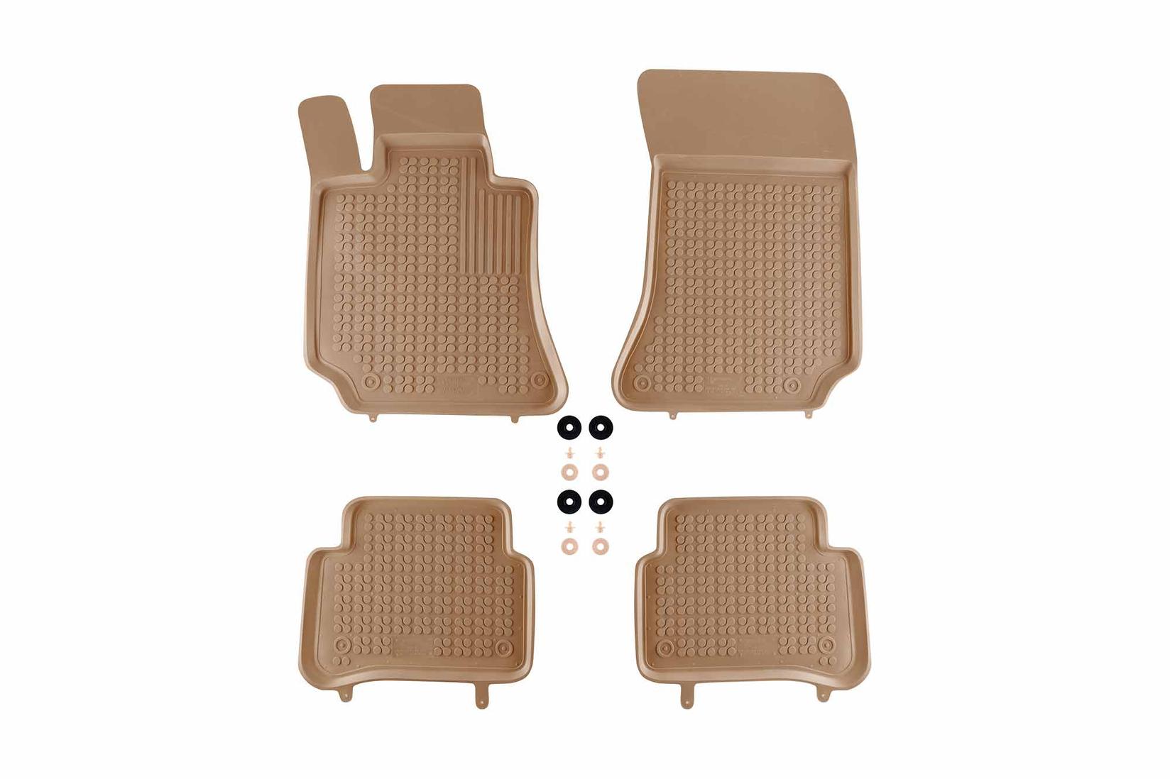 REZAW-PLAST Гумени патосници за Mercedes E класа W212 2009-2016 4 дела кремави