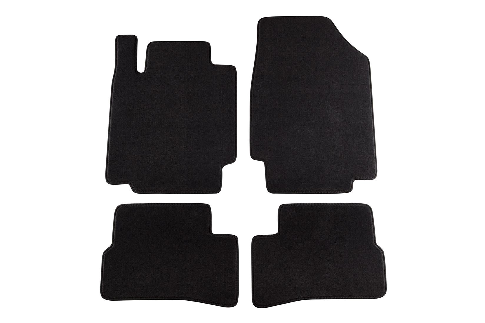 PETEX Платнени патосници за Nissan Micra K12 3 врати 01/2003-10/2010 4 делови црни (KL03) Style материјал