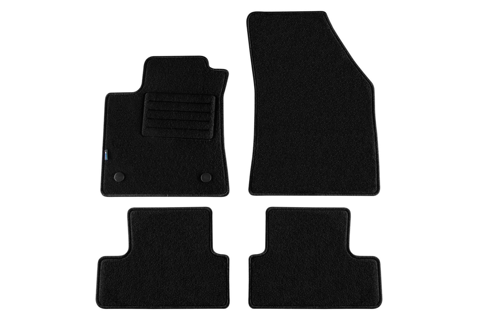 PETEX Платнени патосници за Renault Megane IV после 2016 година 4 дела, црни, REX материјал