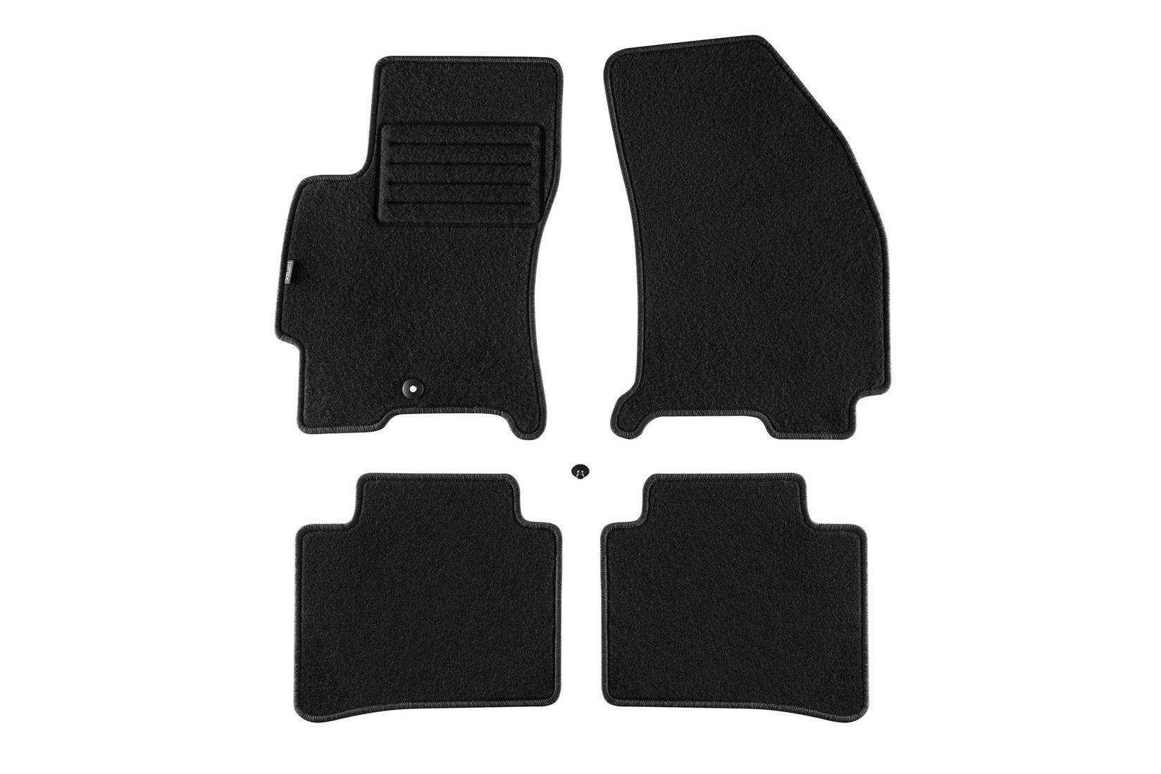 PETEX Платнени патосници за Ford Mondeo 11/2000-05/2007 4 делови црни (B001) Rex материјал