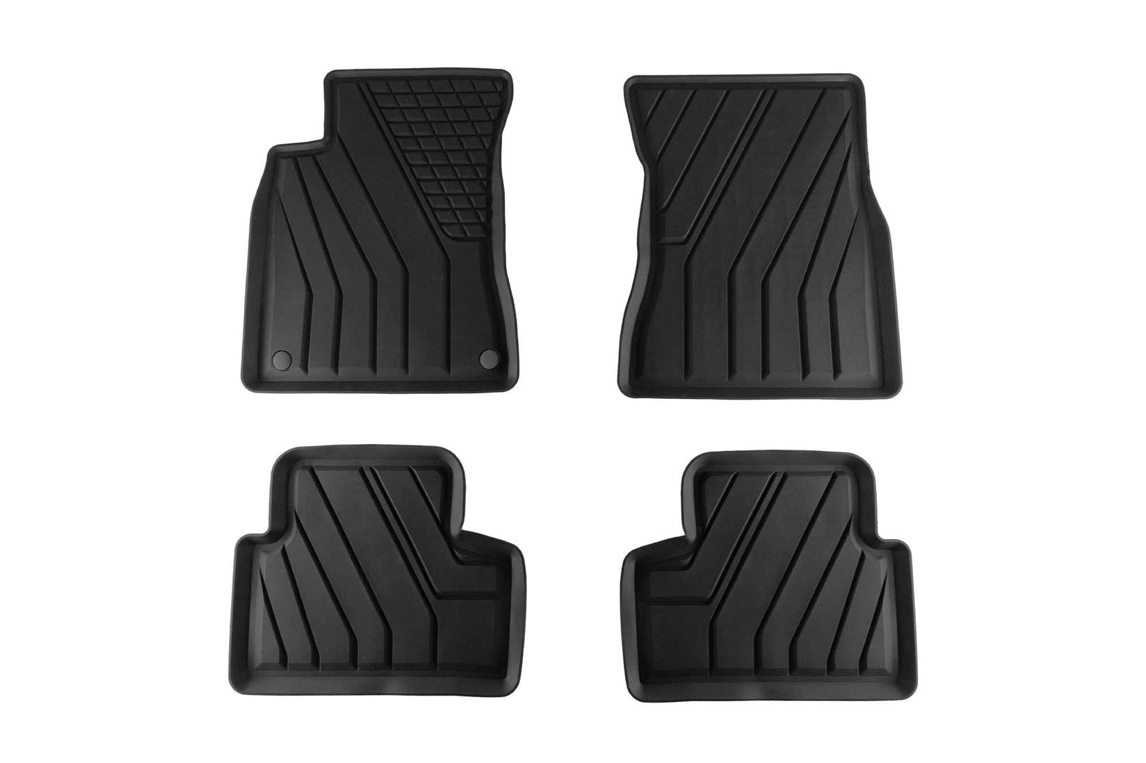 SPARTLINE Гумени патосници за Mercedes A класа W177 B класа W247 CLA C118 по 2018 година 4 дела црни