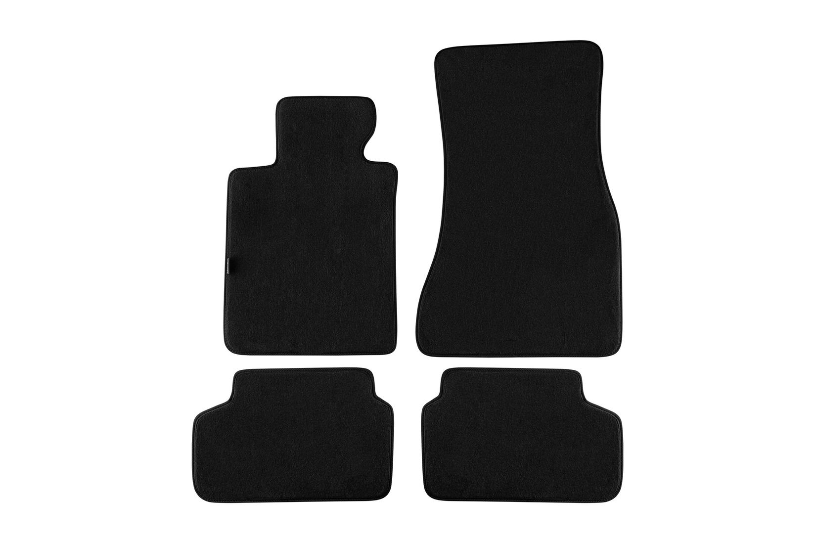 PETEX Платнени патосници за BMW серија 5 G30 седан, G31 караван по 2017 година, 4 дела, црни, материјал Style, захват B188