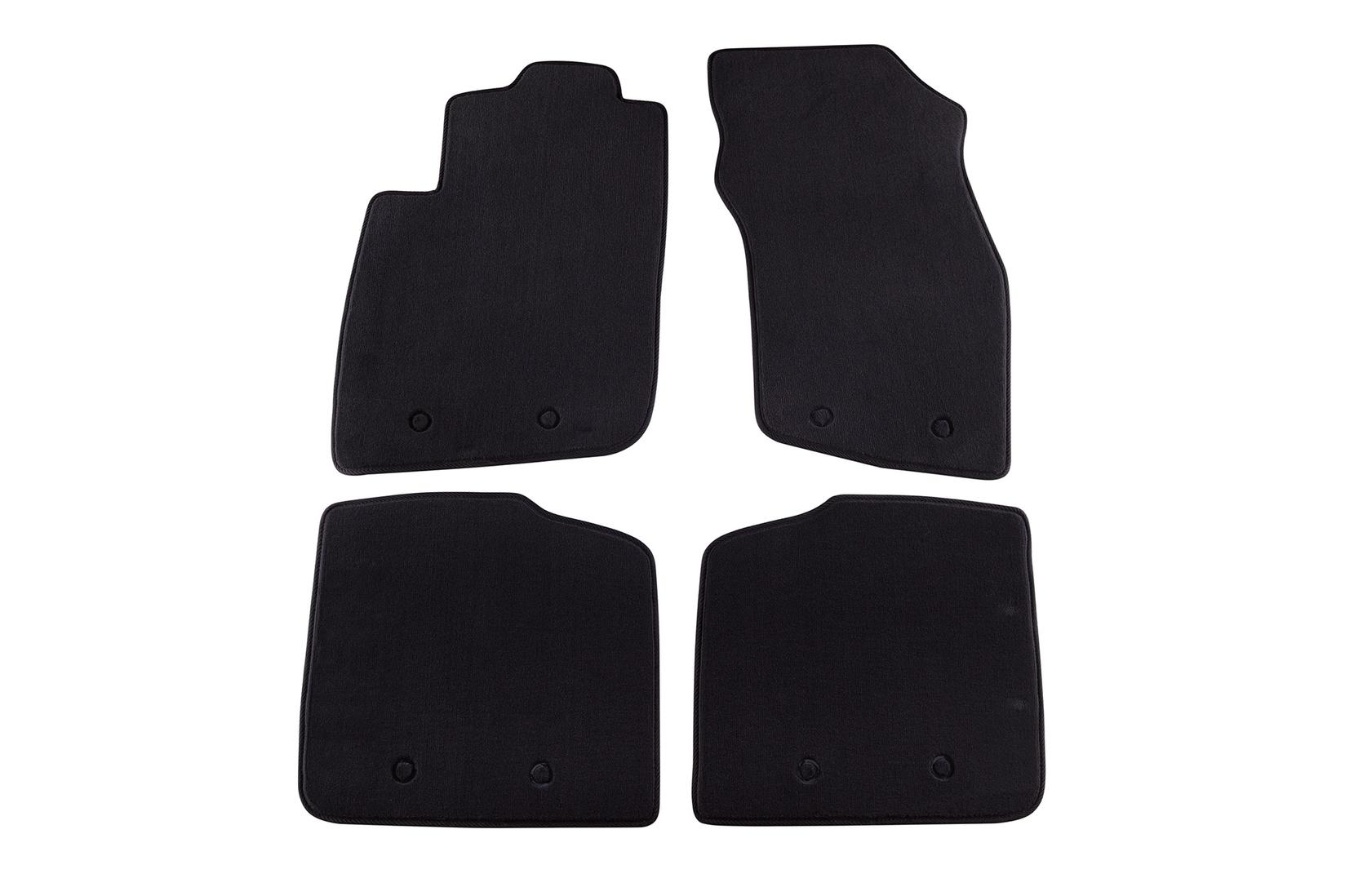 PETEX Платнени патосници за Volvo S40/V40 01/1999-02/2004 4 делови црни (B158) Style материјал