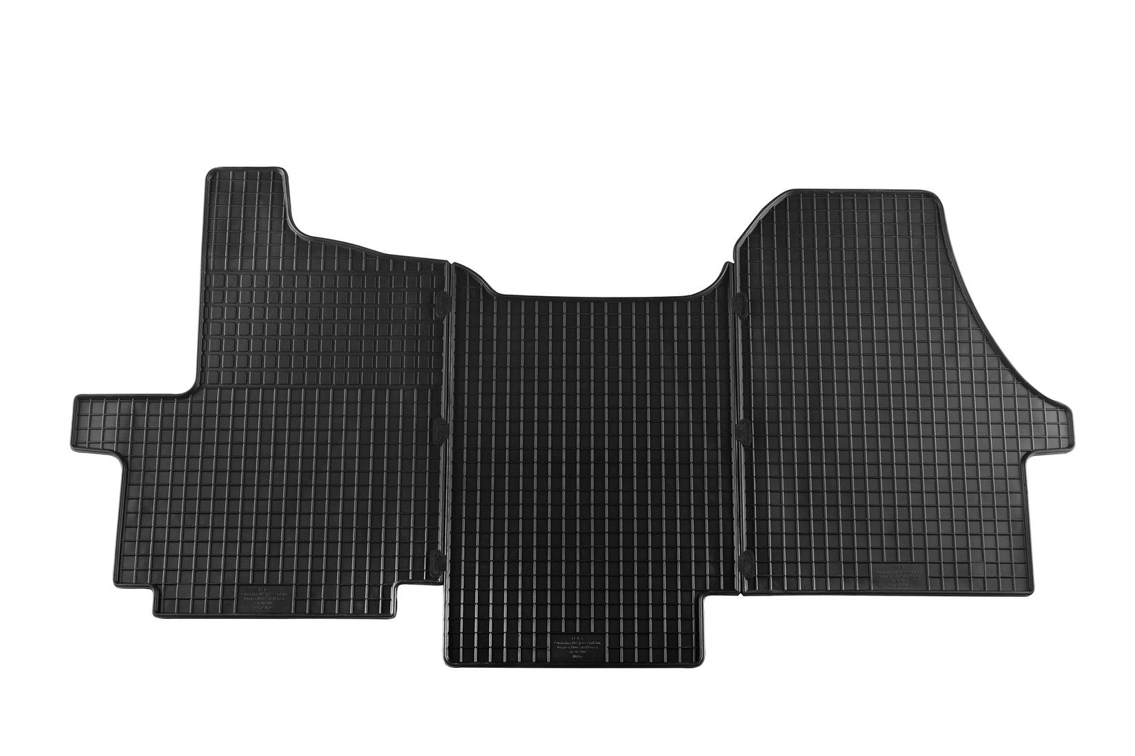 PETEX Гумени патосници за Citroen Jumper Fiat Ducato Peugeot Boxer по 2006 година 3 дела црни