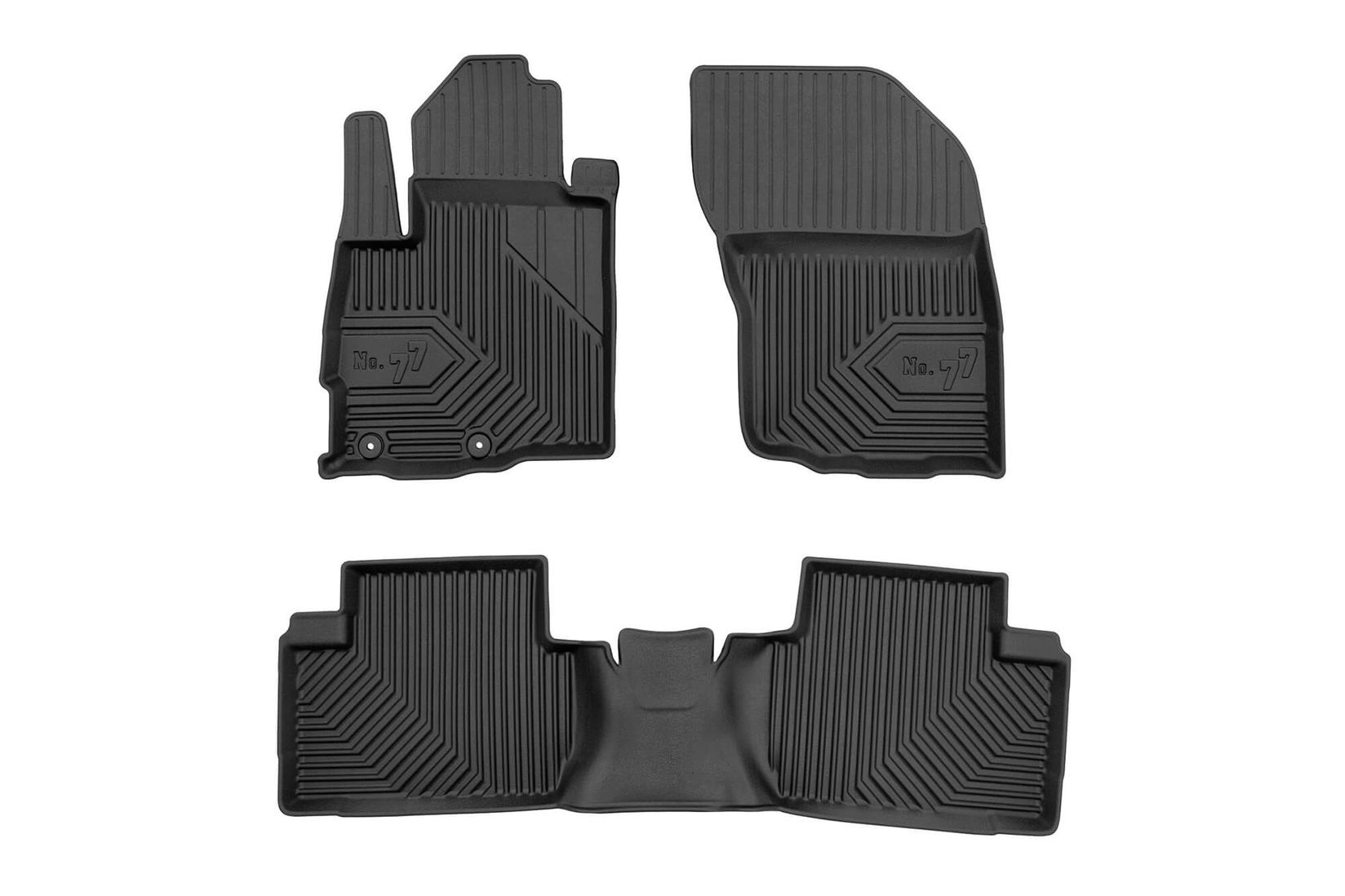 FROGUM 2.5D гумени патосници модел 77 за Mitsubishi Outlander 2006-2012 3 дела црни