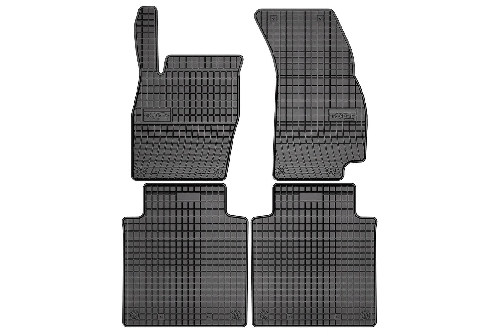 FROGUM Гумени патосници за Audi A8 D5 долга верзија по 2017 година, 4 дела, црни