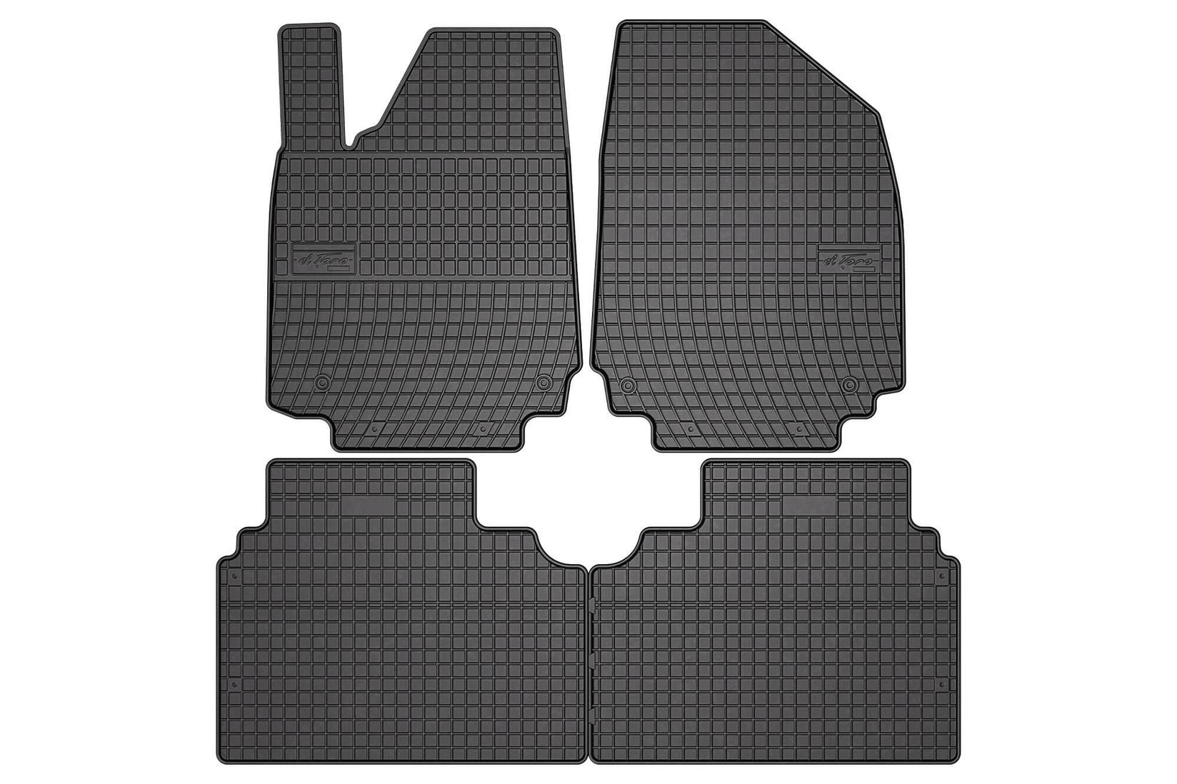 FROGUM Гумени патосници за Hyundai Ioniq 6 седан по 2022 година, 3 дела, црни