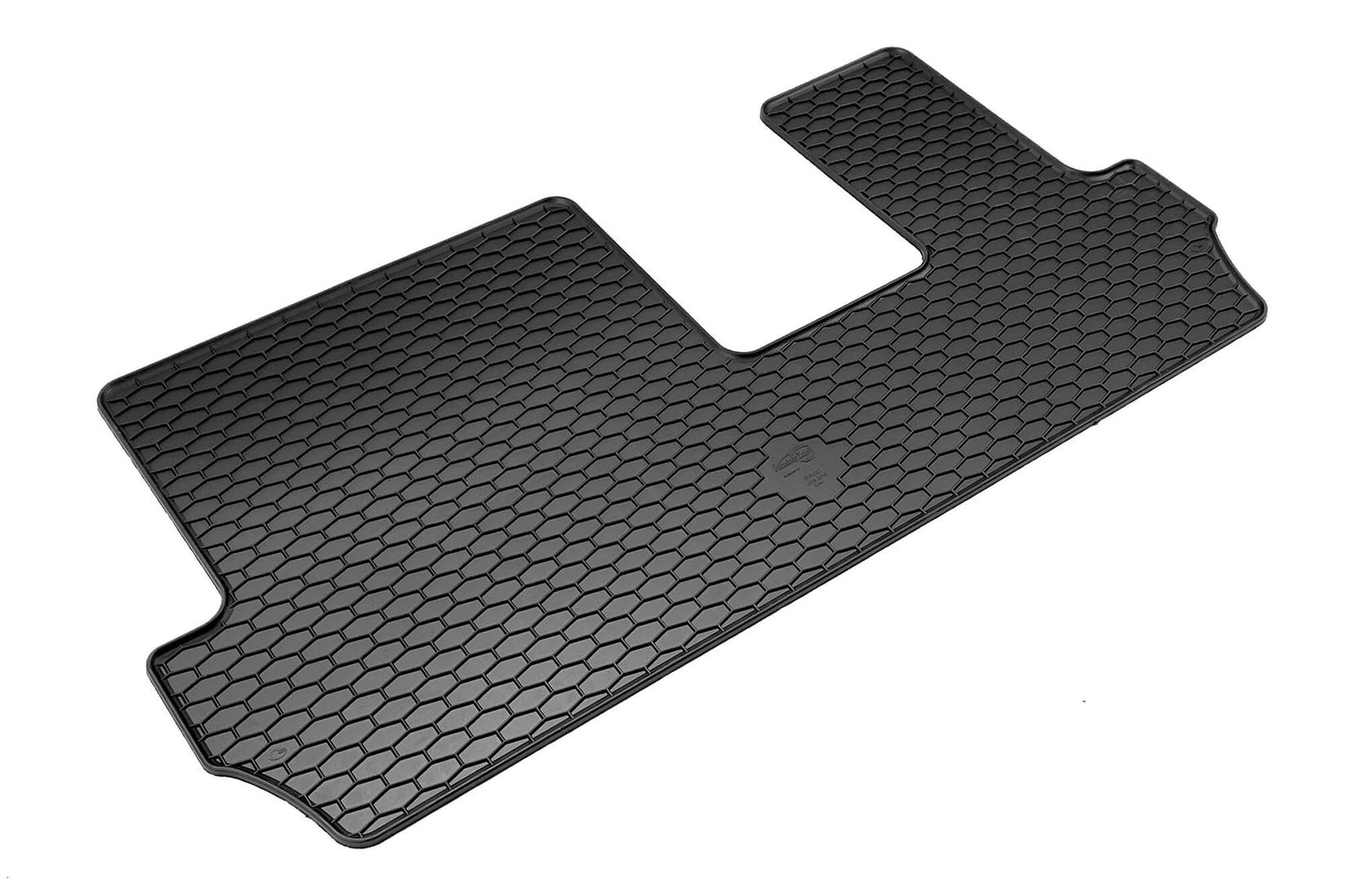 GUMARNY ZUBRI Гумени патосници за Volkswagen ID.Buzz People по 2022 година, 7 места, за 3-ти ред седишта, 1 дел, црни