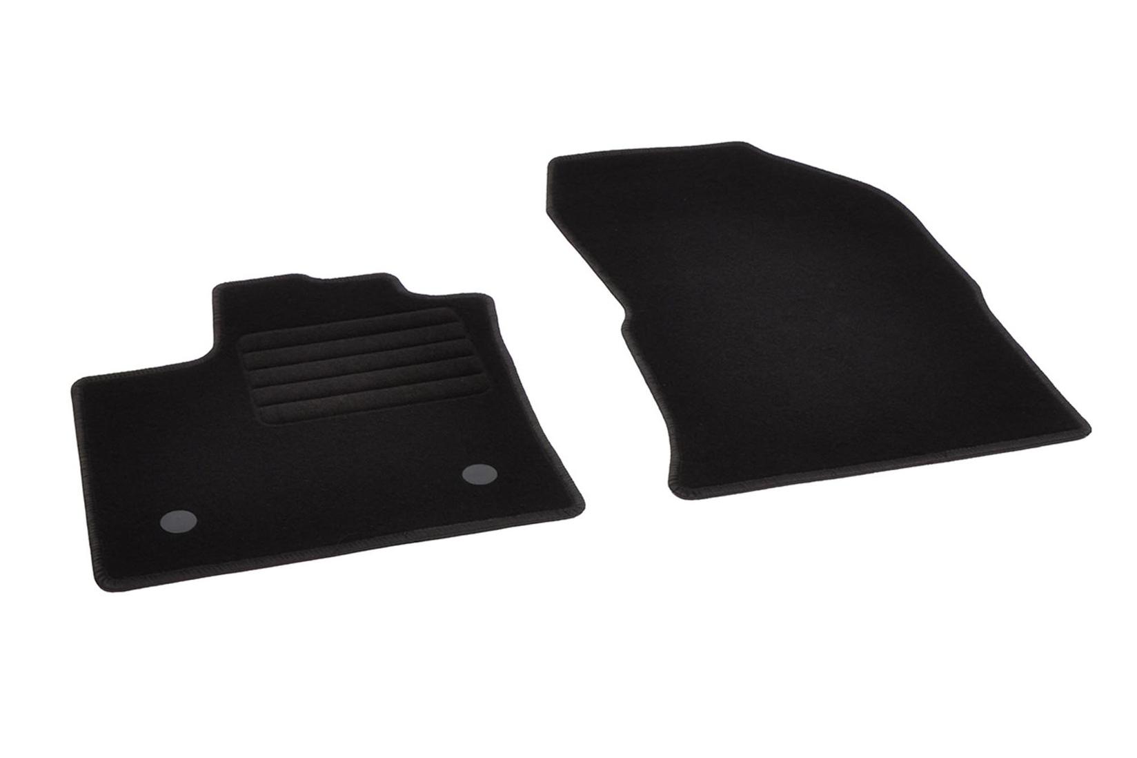 RIGUM Платнени патосници за Renault Express Van по 2021 година со 2 места, 2 дела, црни