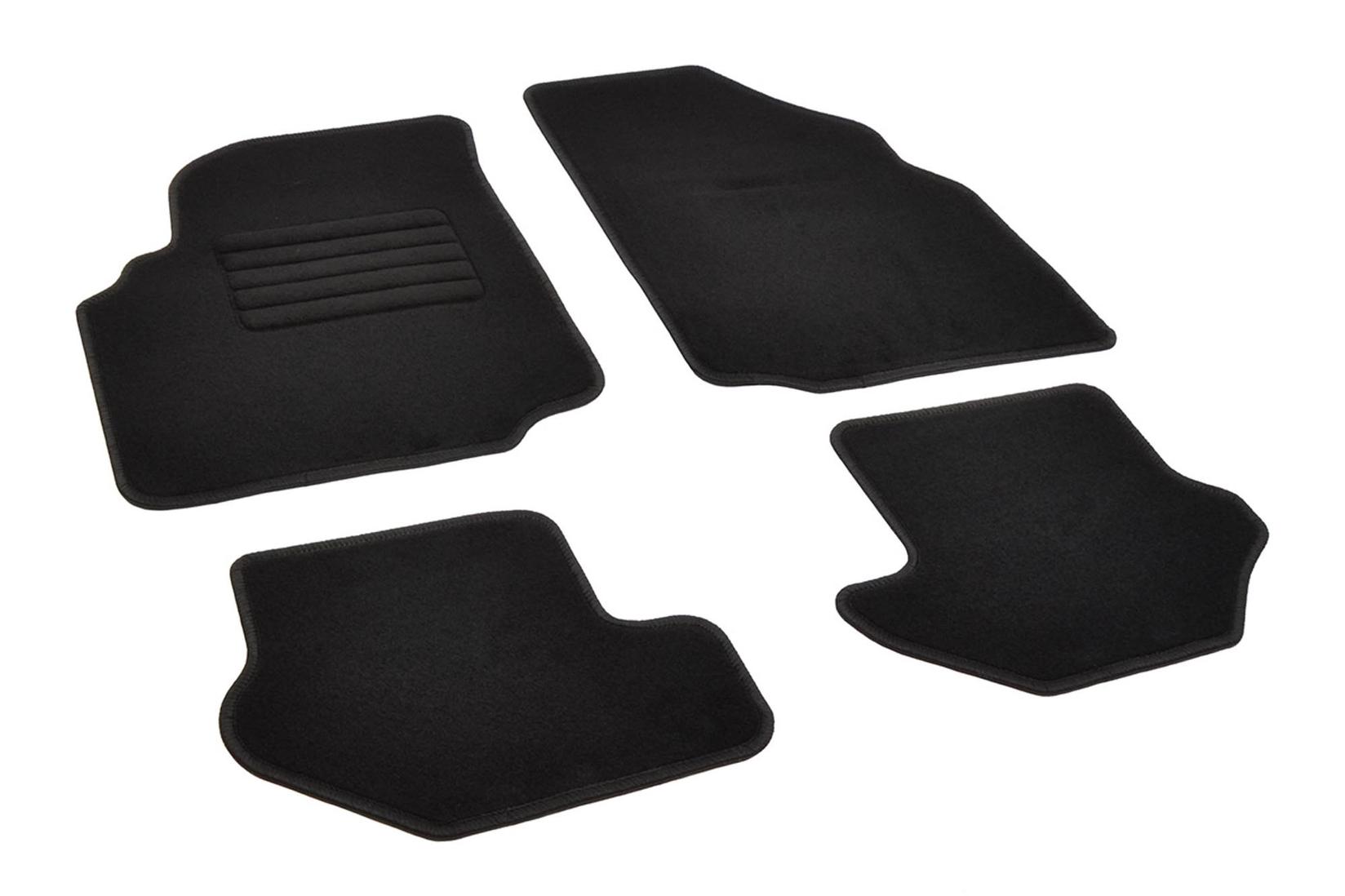 RIGUM Платнени патосници за Ford Puma 1997-2002, 4 дела, црни