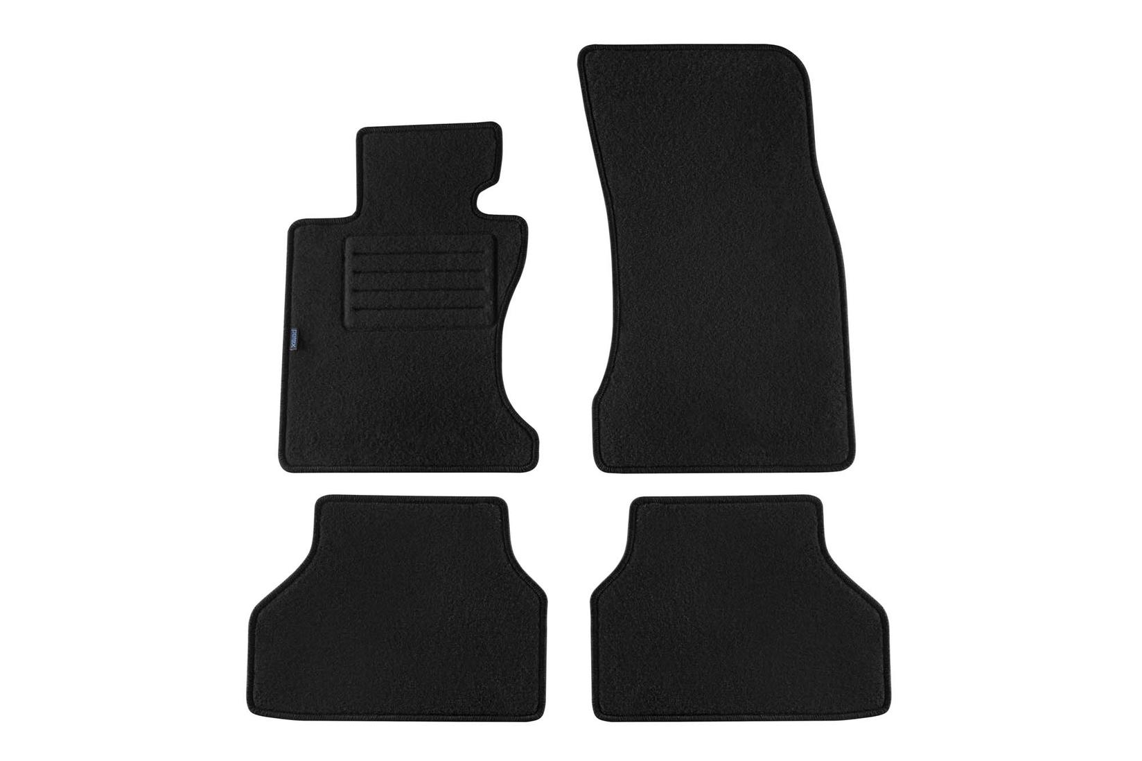 PETEX Платнени патосници за BMW серија 5 E60 седан X-Drive 02/2007-02/2010/E61 караван X-Drive 02/2007-08/2010 4 делови црни (B204) Rex