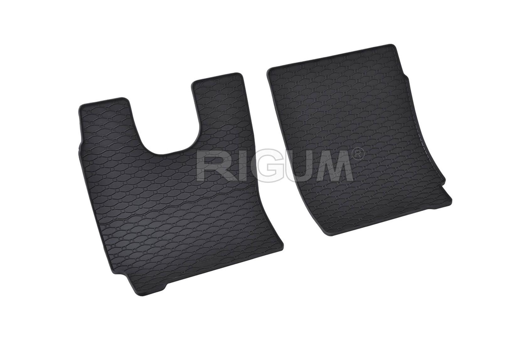 RIGUM Гумени патосници за Iveco Eurocargo по 2015 година, 2 дела, црни