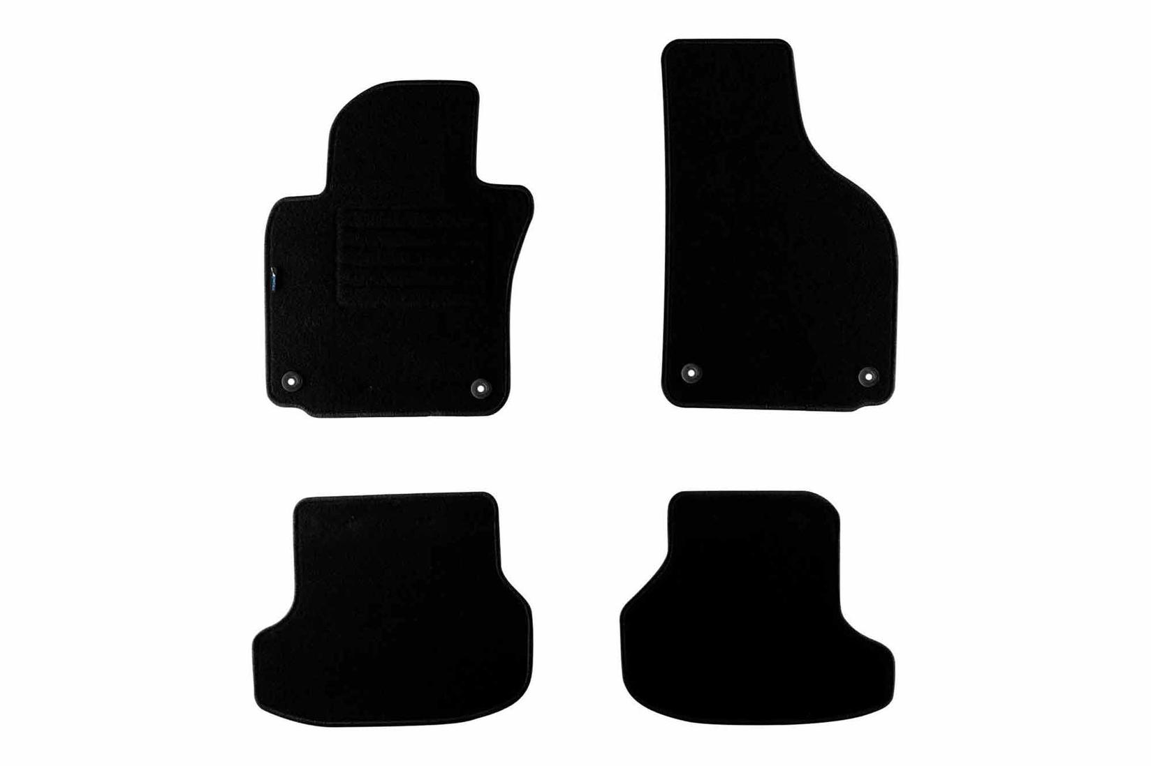 PETEX Платнени патосници за VW Golf VI кабрио после 2011 година 4 дела, црни, REX материјал