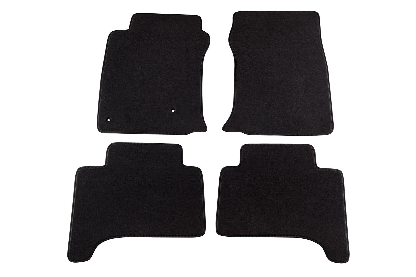 PETEX Платнени патосници за Toyota Landcruiser 5 врати 01/2003-07/2009 година 4 делови црни (B162) Style материјал
