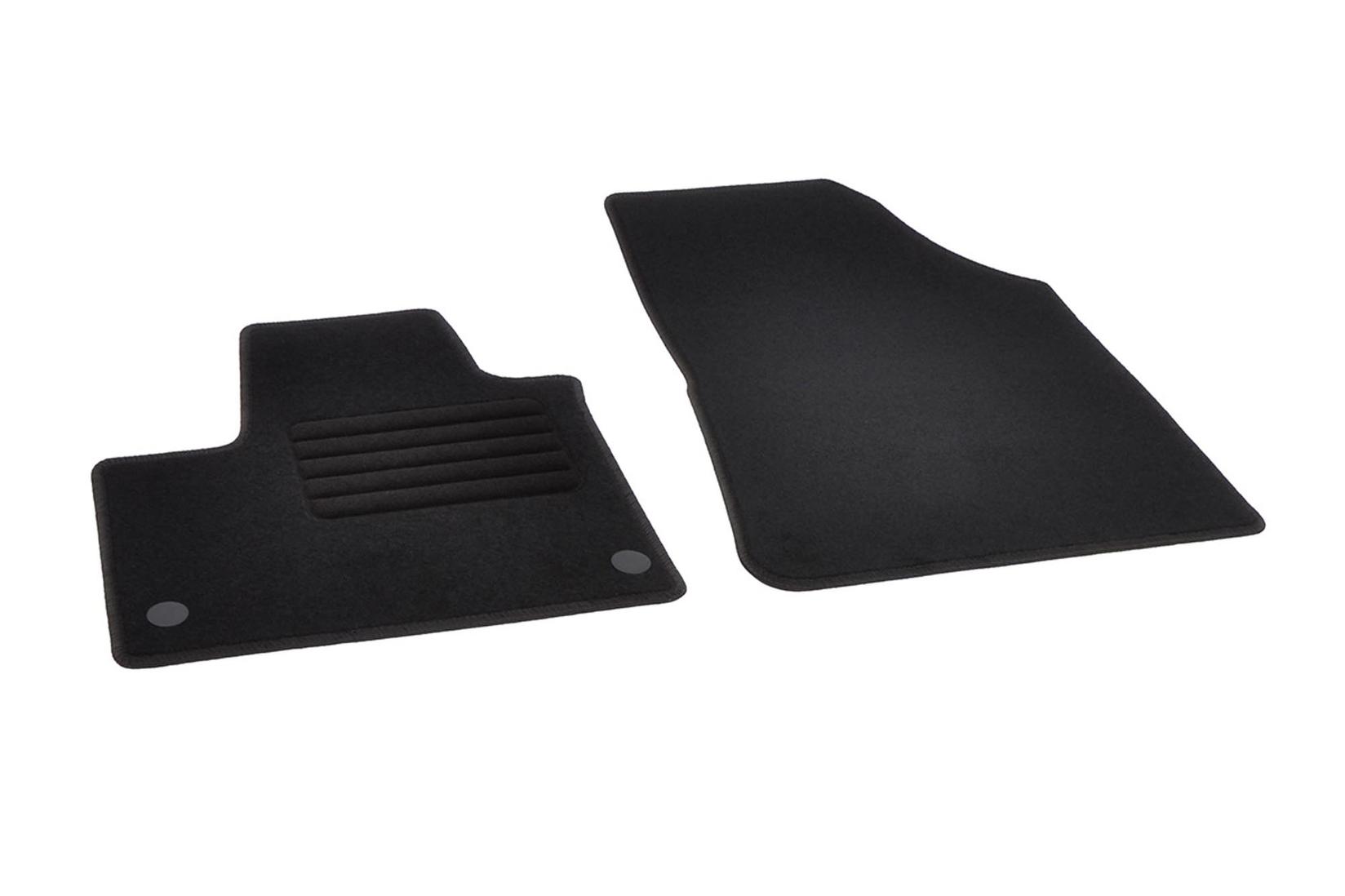 RIGUM Платнени патосници за Renault Kangoo E-tech Van по 2021 година со 2 места, 2 дела, црни