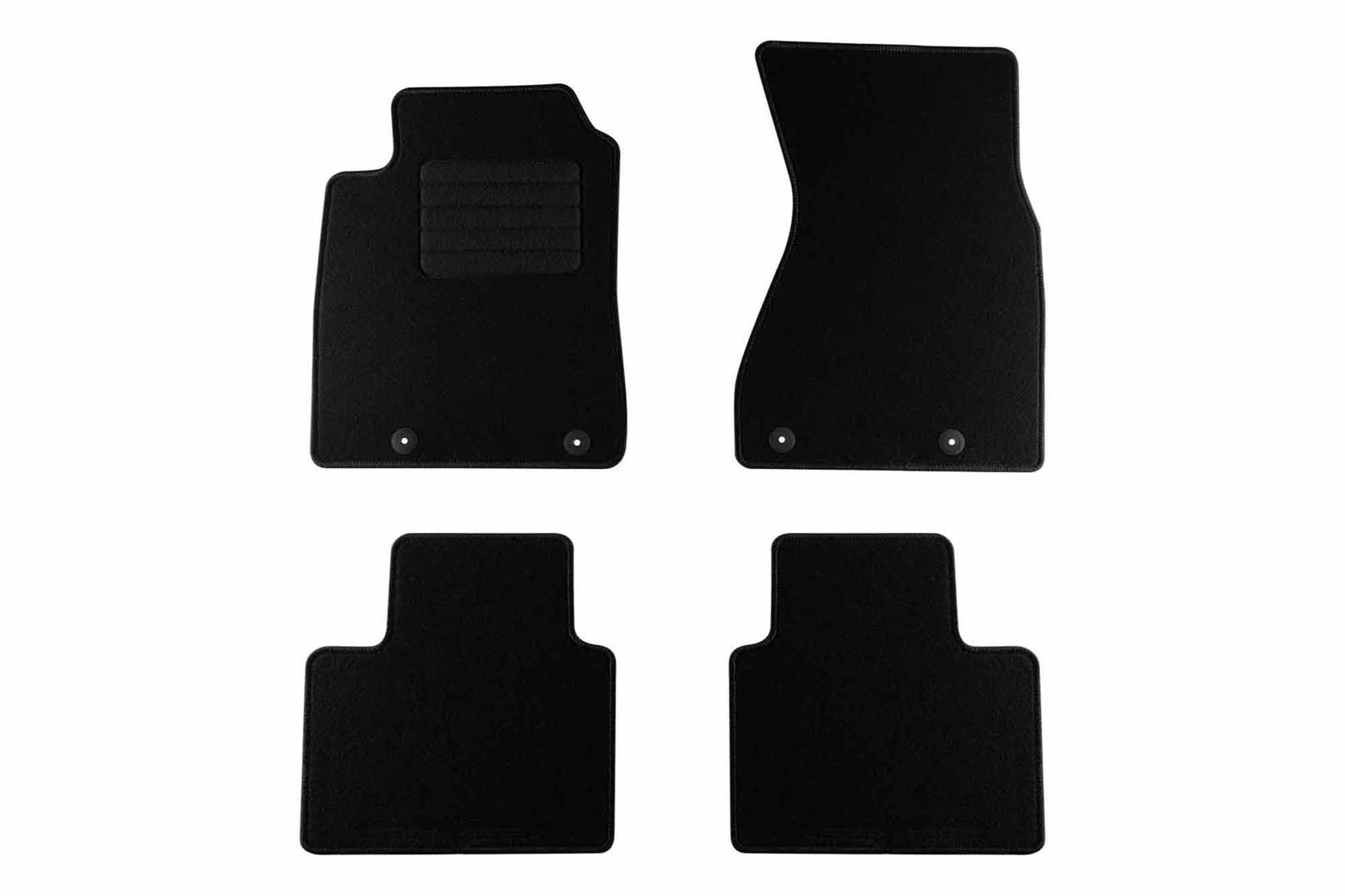 RIGUM Платнени патосници за Audi A8 2001-2003, 4 дела, црни