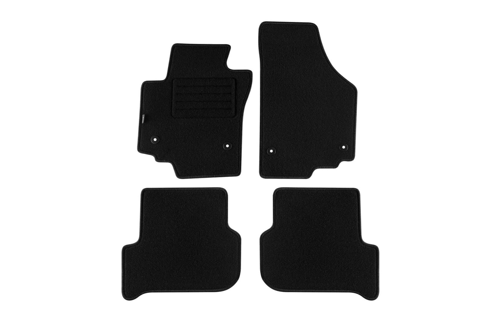 PETEX Платнени патосници за SEAT Altea / Altea XL / Altea XL Freetrack после 2009 година 4 дела, црни, REX материјал