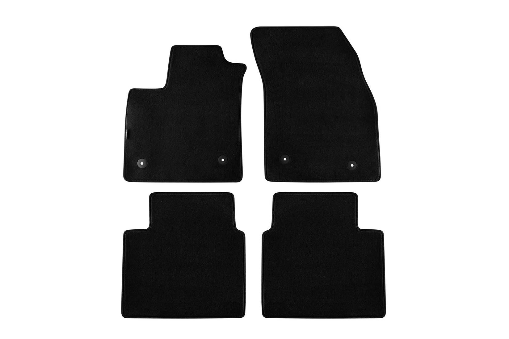 PETEX Платнени патосници за Ford Focus после 2018 година / Focus Active после 2019 година, 4 дела, црни, STYLE материјал