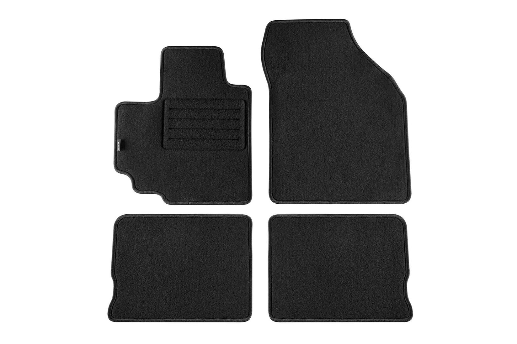 PETEX Платнени патосници за Suzuki Celerio после 2014 година 4 дела, црни, REX материјал