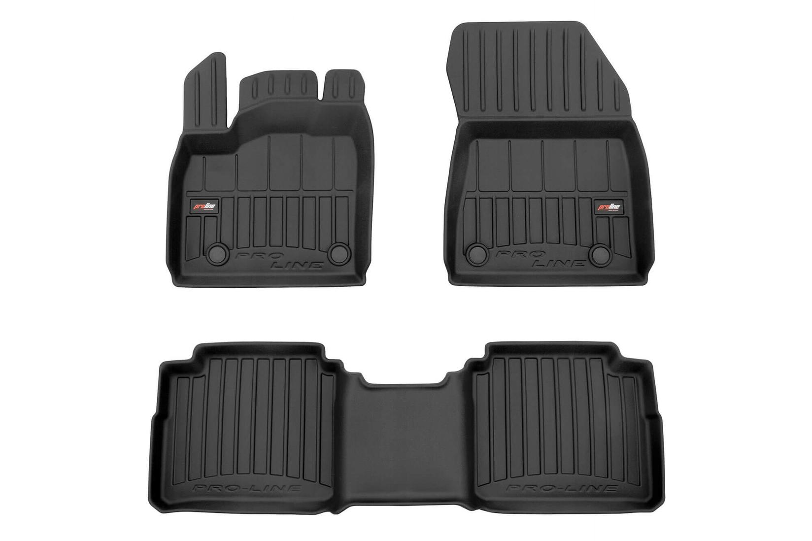 FROGUM 3D Гумени патосници за Nissan X-trail по 2021 година, 3 дела, црни