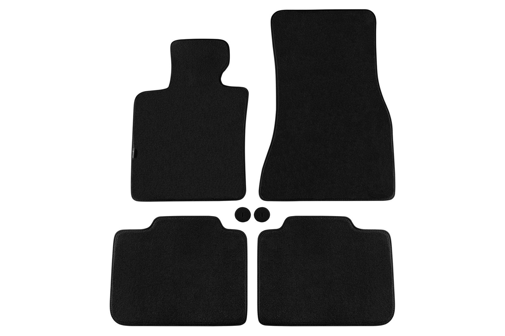 PETEX Платнени патосници за BMW серија 6 G32 GT по 2017 година, 4 дела, црни, материјал Style, захват B184