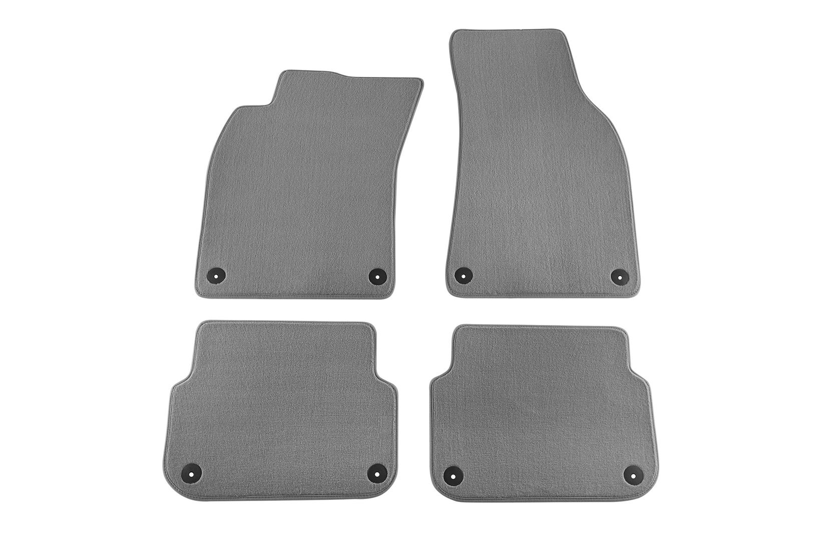 PETEX Платнени патосници за Audi A6 04/2004-02/2006/Avant 03/2005-02/2006 4 делови сиви (B01E8) Comet материјал