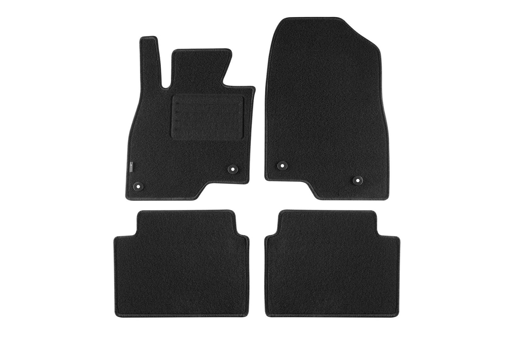 PETEX Платнени патосници за Mazda 3 хечбек/седан 2013-2019 година 4 дела, црни, REX материјал