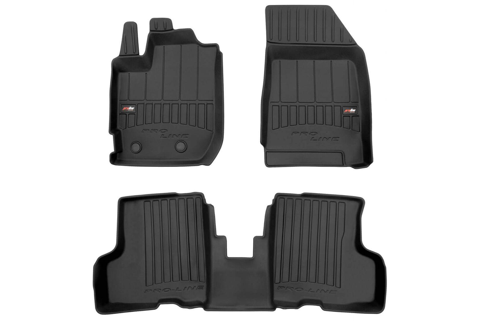 FROGUM 3D Гумени патосници за Dacia Duster по 2021 година, 3 дела, црни