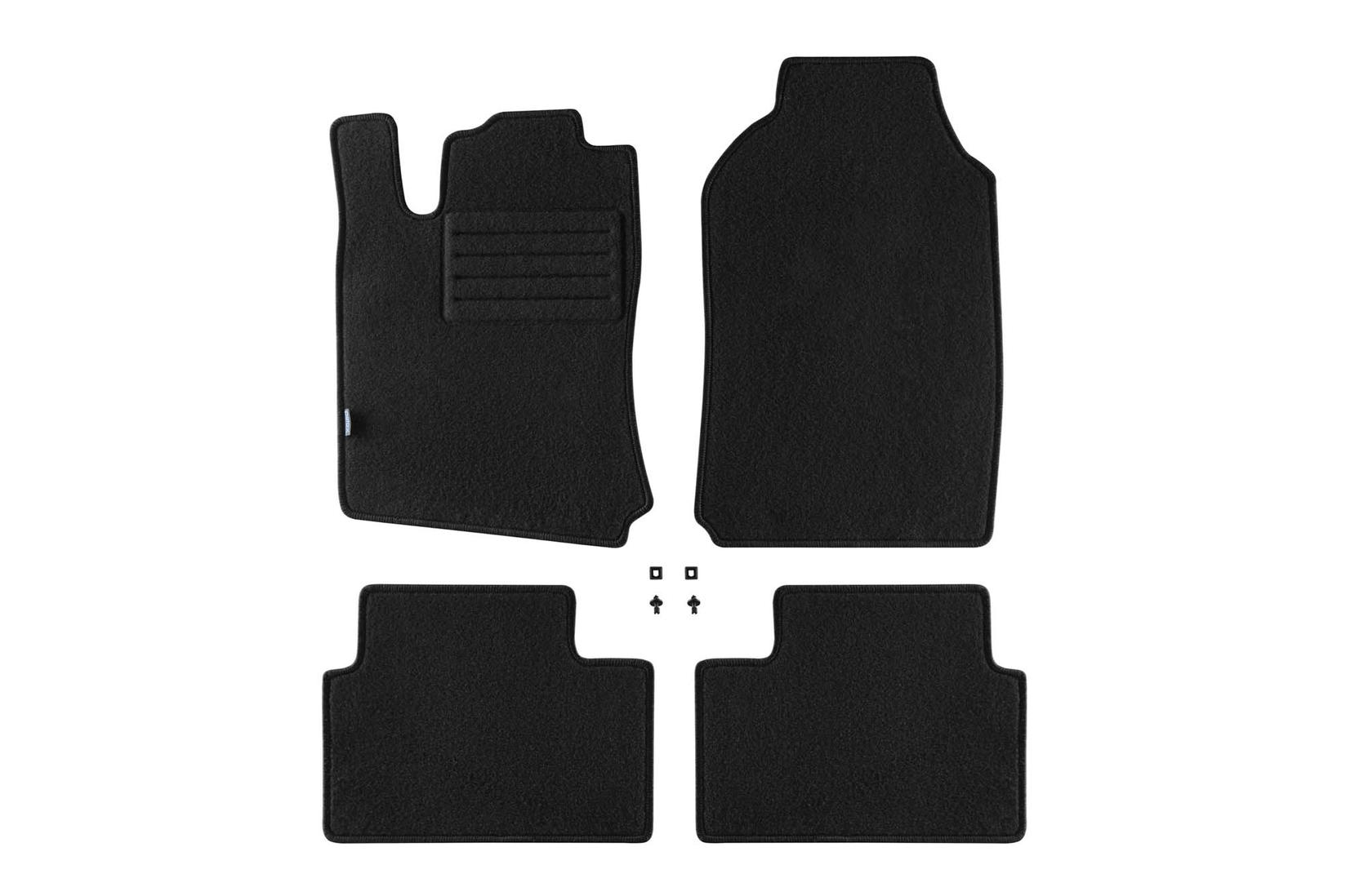 PETEX Платнени патосници за OPEL Vectra B 1995-09/2003 4 делови црни (B212) Rex материјал