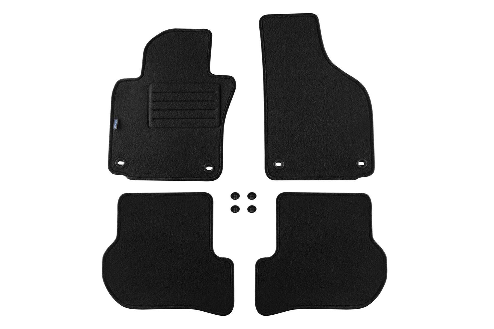 PETEX Платнени патосници за SKODA Octavia II со овални отвори 06/2004-12/2007/Octavia RS/Octavia Scout 2007-12/2007 4 делови (B024U) Rex