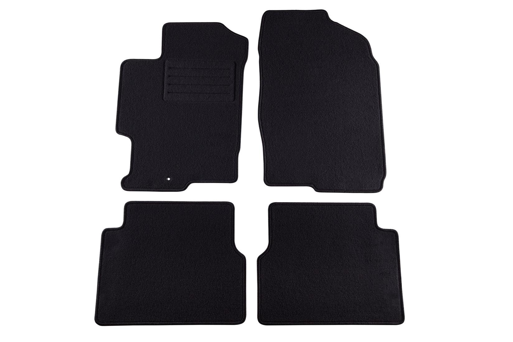 PETEX Платнени патосници за Mazda 6 06/2002-01/2008 4 делови црни (B161) Rex материјал