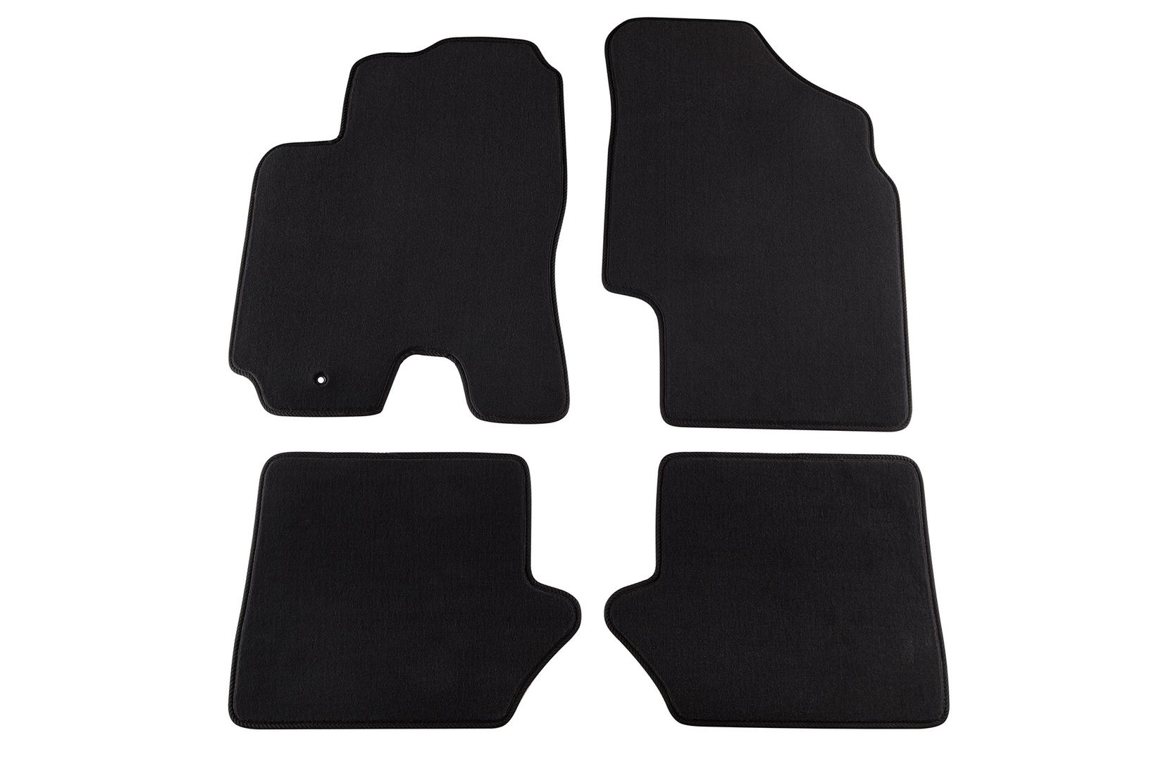 PETEX Платнени патосници за Toyota RAV 4 3 врати 08/2000-10/2003 4 делови црни Style материјал