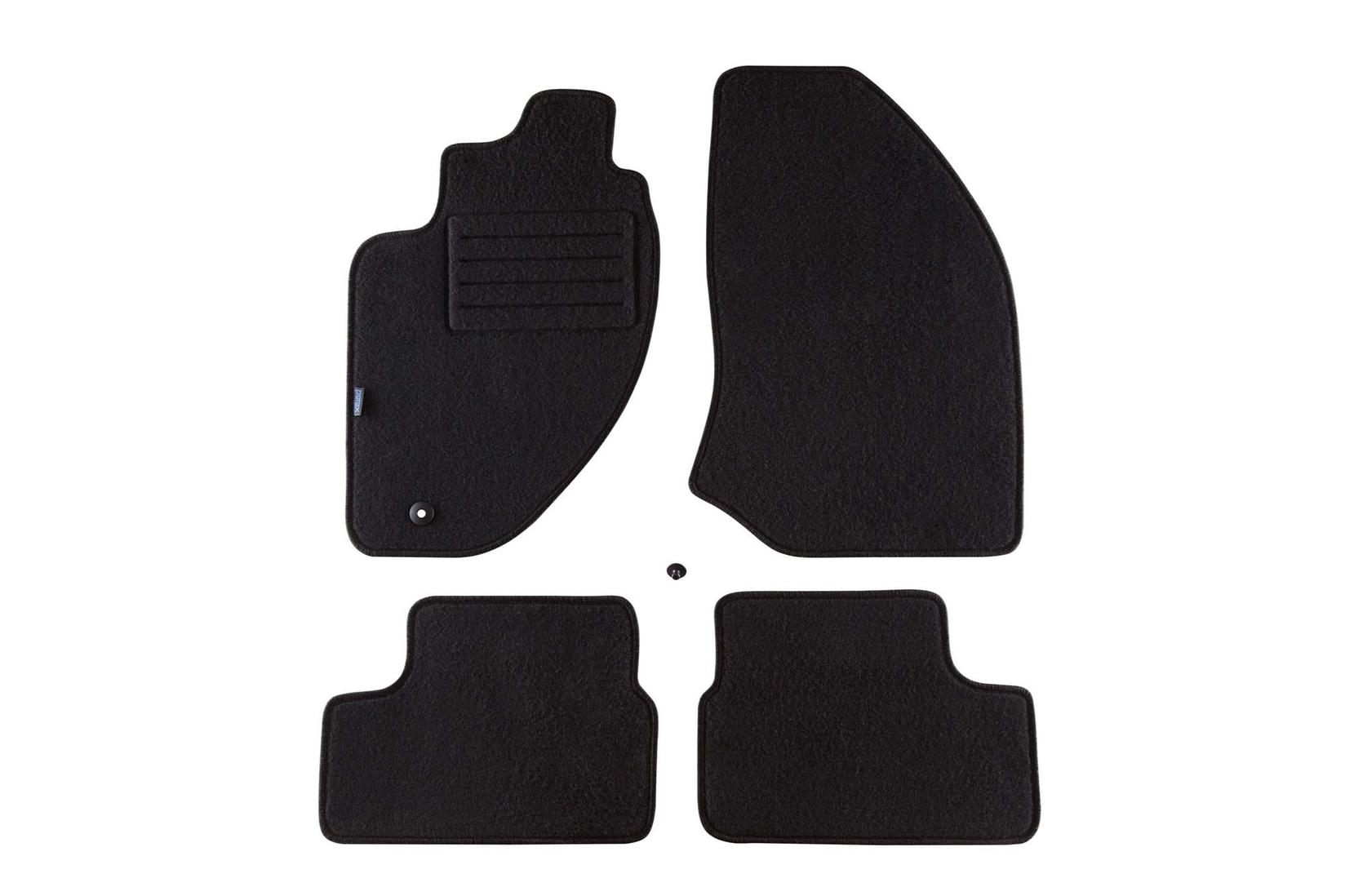 PETEX Платнени патосници за Alfa Romeo 166 10/1998-2007 4 делови црни (B001) Rex материјал