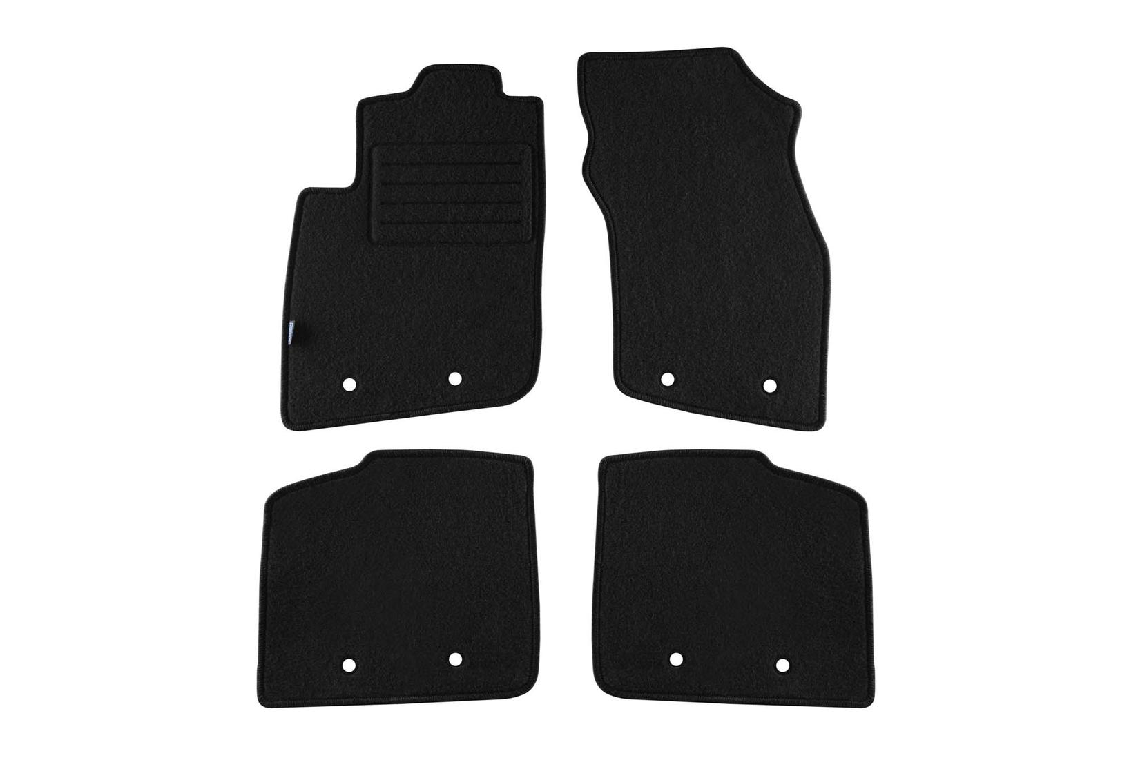 PETEX Платнени патосници за Volvo S40/V40 01/1999-02/2004 4 делови црни (B158) Rex материјал