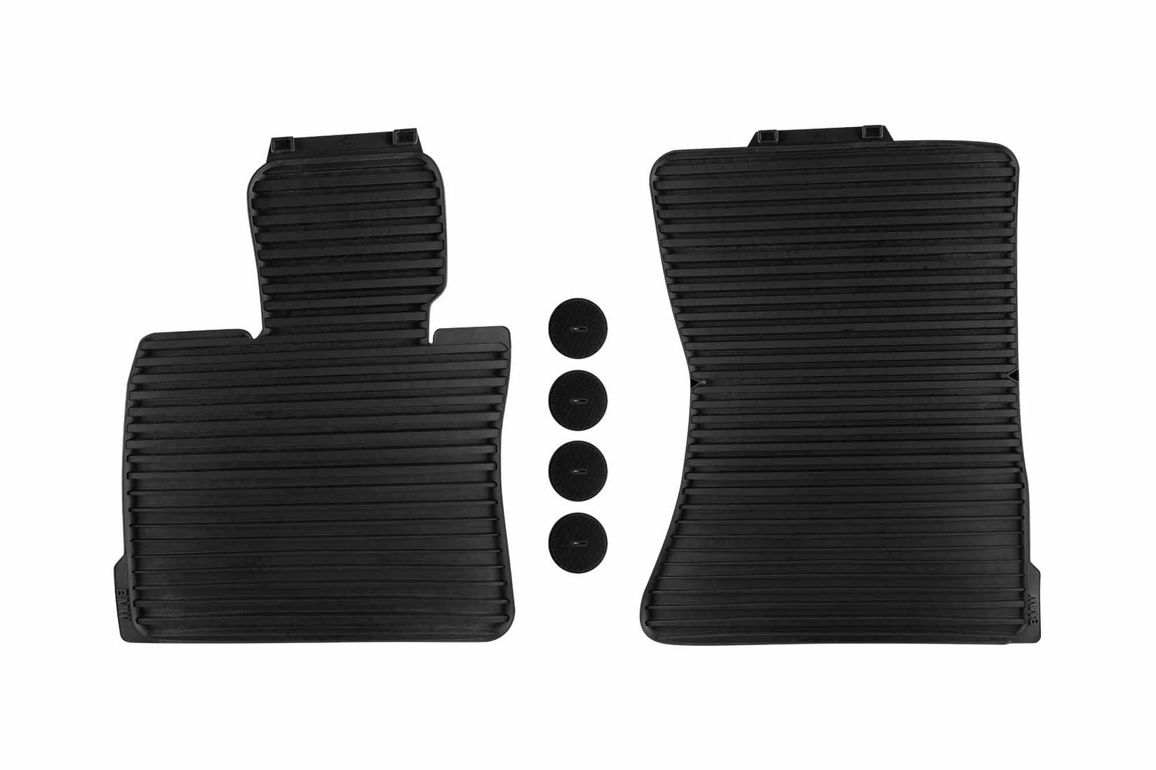 BMW Предни гумени патосници за BMW X5 E70 2006-2013 X6 E71 2007-2014 2 дела црни