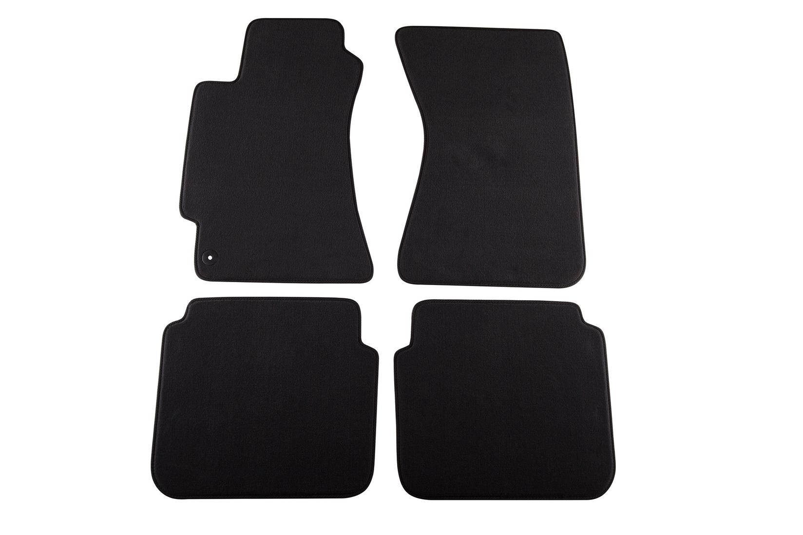 PETEX Платнени патосници за Subaru Legacy 1999-09/2003 4 делови црни (B011U) Style материјал