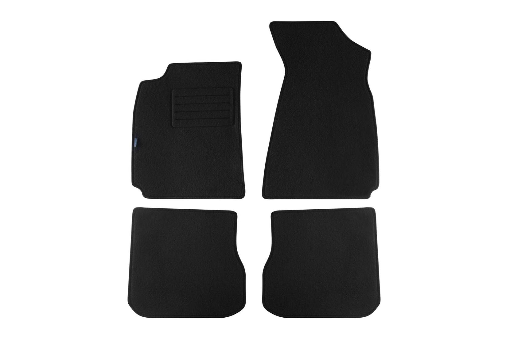 PETEX Платнени патосници за Audi A4 12/1994-01/1997 4 делови црни (B154) Rex материјал