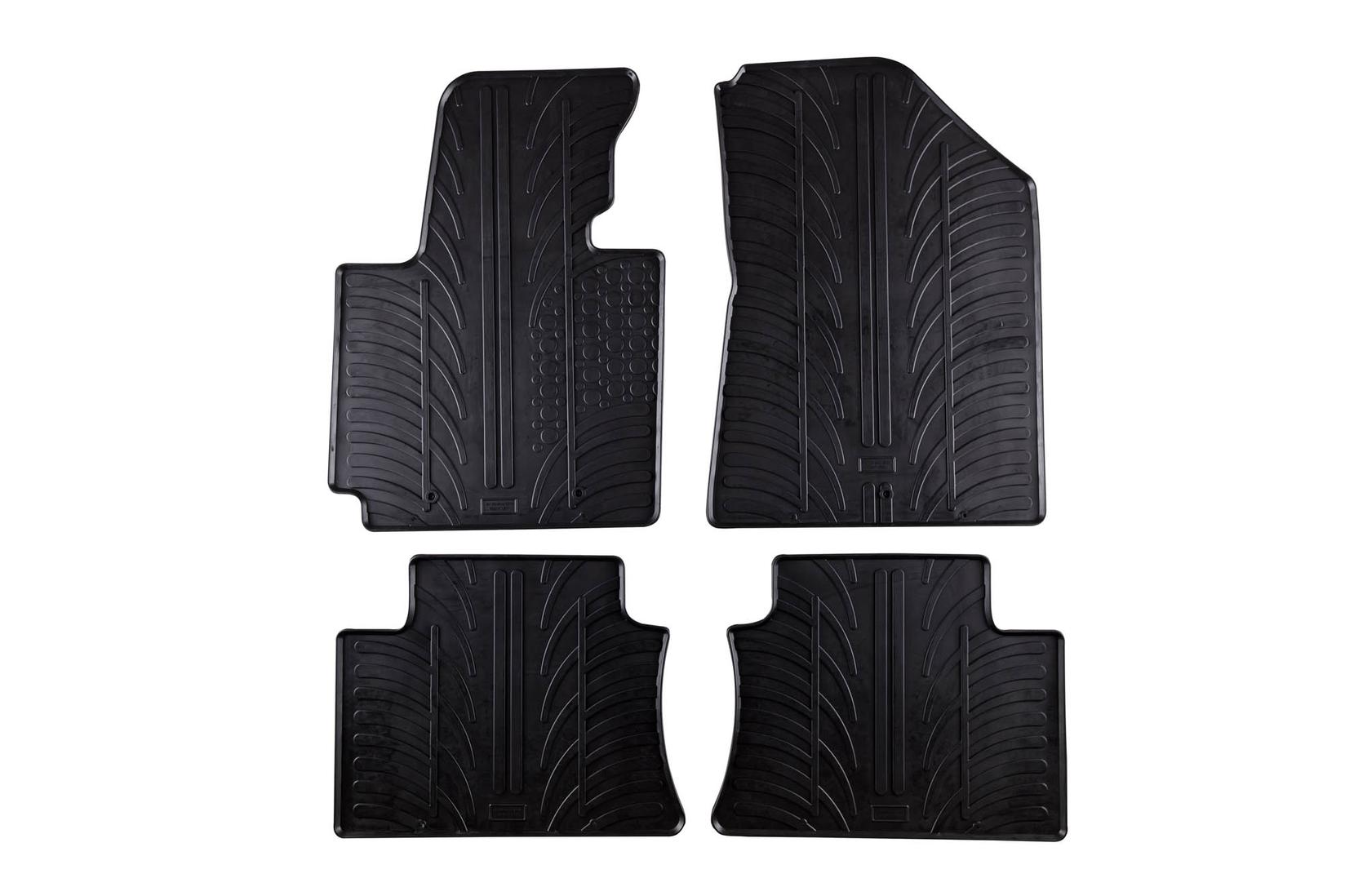 GLEDRING Гумени патосници за Kia Soul 2014-2019 4 дела црни