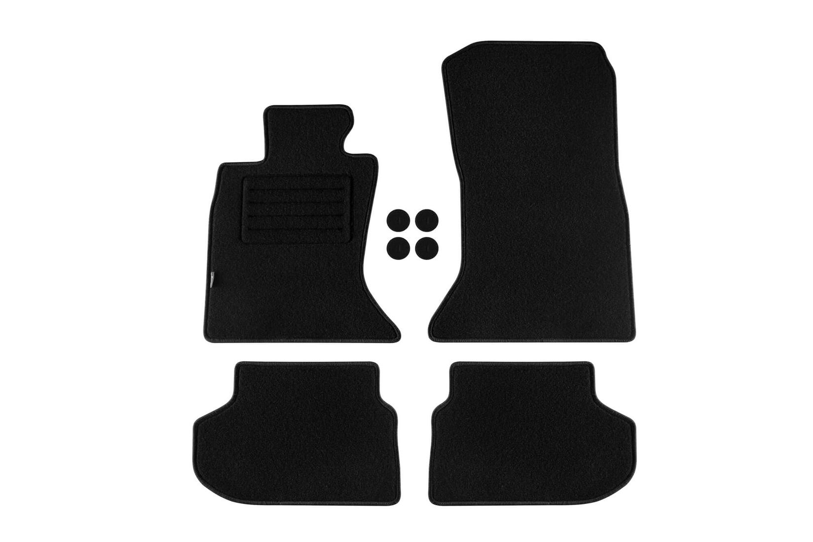 PETEX Платнени патосници за BMW серија 5 F10/F11 X-Drive 2013-2017 година 4 дела, црни, REX материјал