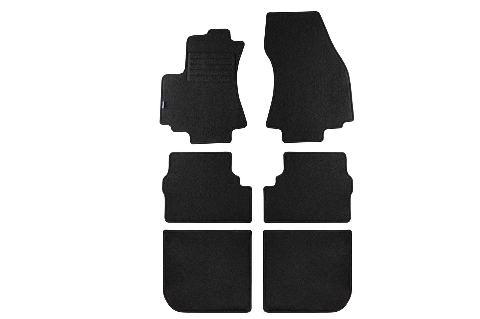 PETEX Платнени патосници за OPEL Zafira 03/1999-2004 6 делови црни (KL01) Rex материјал