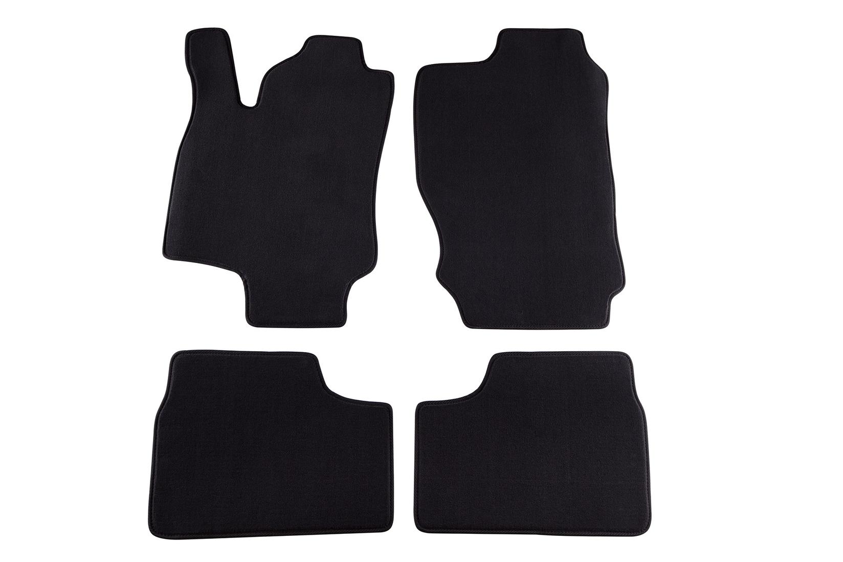 PETEX Платнени патосници за OPEL Astra G 03/1998-03/2004/Coupe 03/2000-12/2001 4 делови црни (KL01) Style материјал