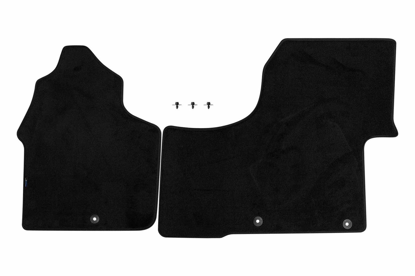 PETEX Платнени патосници за Mercedes Sprinter 2/3 места 2006-2018 година, 2 дела, црни, STYLE материјал