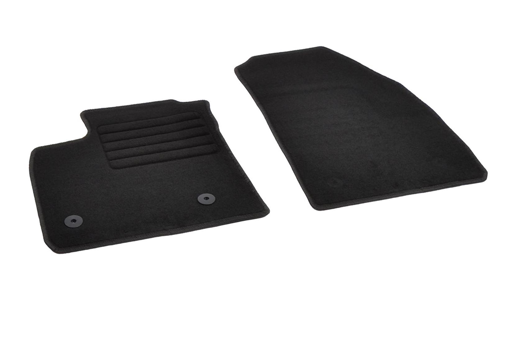 RIGUM Платнени патосници за Ford Tourneo Courier по 2014 година со 2 места, 2 дела, црни