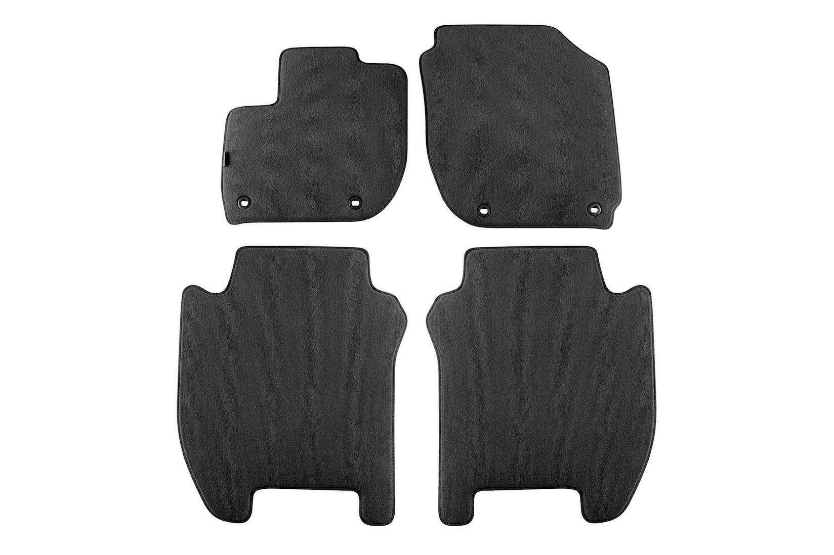 PETEX Платнени патосници за Honda Jazz после 2015 година, 4 дела, црни, STYLE материјал