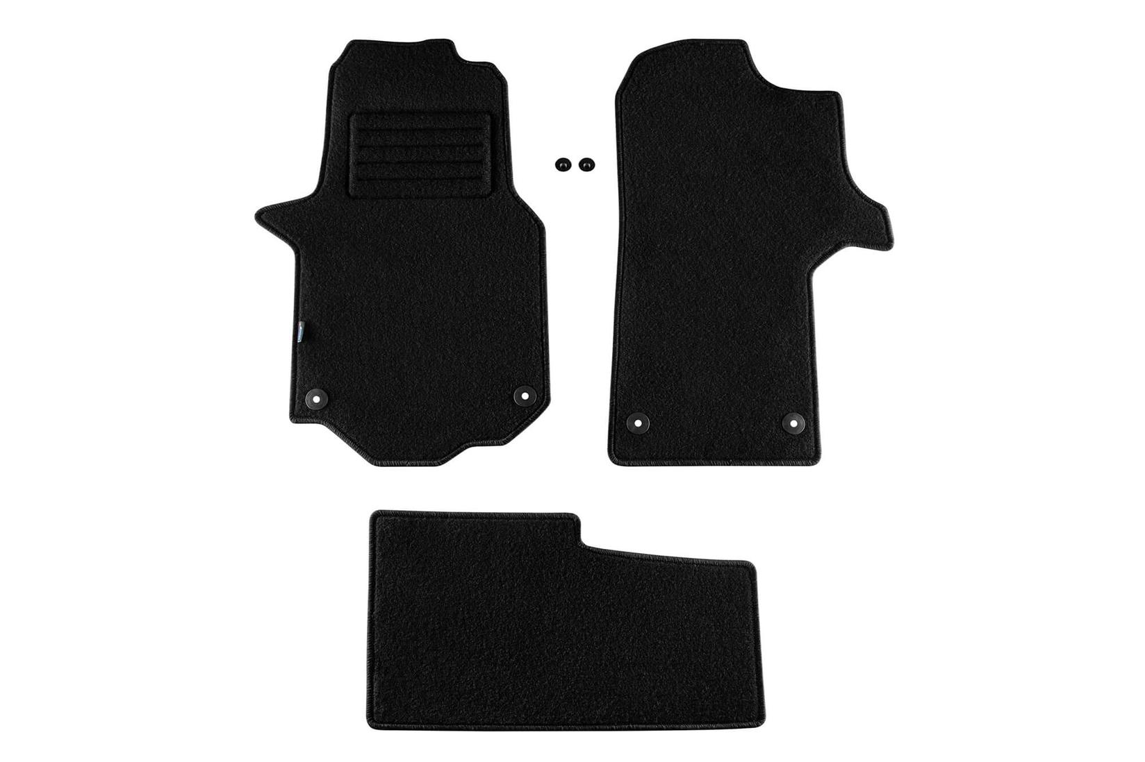 PETEX Платнени патосници за VW Crafter после 2017 година 3 делови , црни , REX материјал